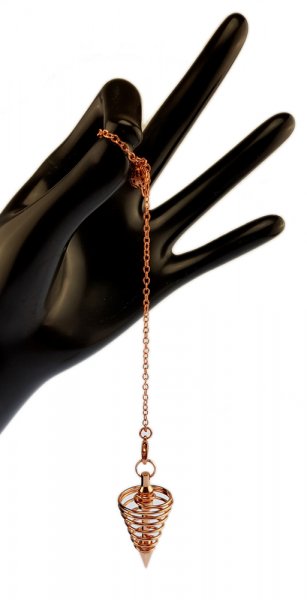 Pendel "Spiral" Messing verkupfert