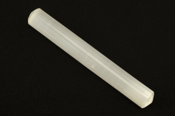 Selenit Stab abgerundet