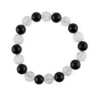 Edelsteinarmband "Schungit/Bergkristall"