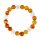 Edelsteinarmband "Carneol (gebr.)/Bergkristall"