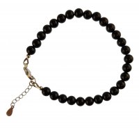 Edelsteinarmband "Onyx" 6mm-Kugeln,...