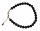 Edelsteinarmband "Onyx" 6mm-Kugeln, Verlängerungskettchen, rhodiniert