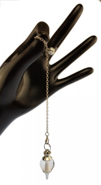 Edelstein Pendel "Wassertropfen Bergkristall"