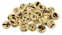 Lenormand Runen mit Legeschablone