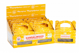 Satya Rückfluss Räucherkegel 24Stück "Sandelholz"