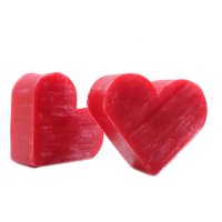 Herzförmige Gästeseife "Himbeere"